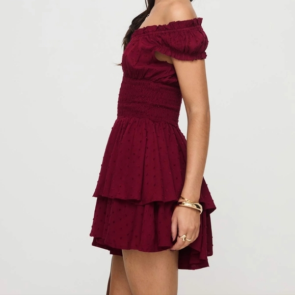 NEW Princess Polly Love Galore Romper Deep Cherry - Size 4 - Picture 3 of 6